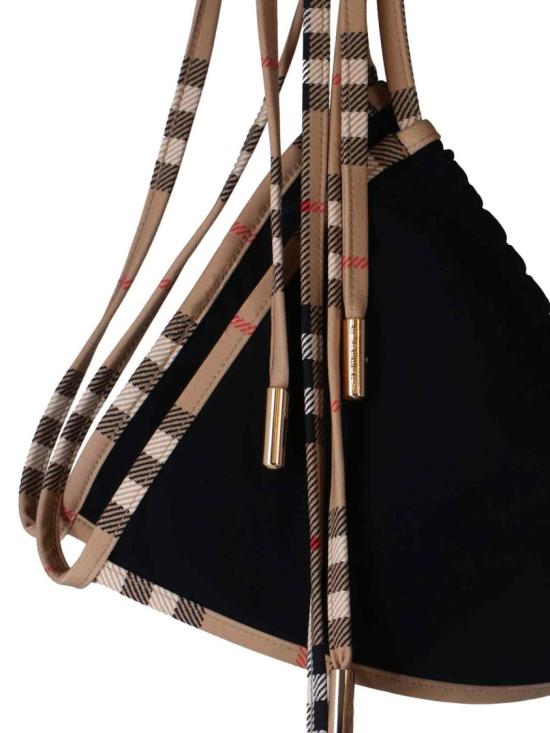 26SS 버버리 마타 빈티지 체크 트라이앵글 비키니 8070463A1189 Black - BURBERRY