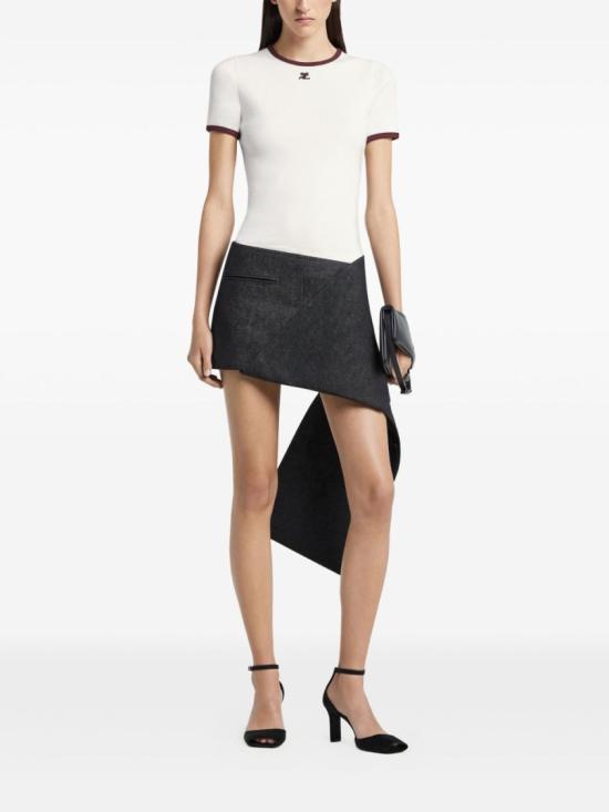 25FW 쿠레쥬 반팔 티셔츠 125JTS017JS0203 B211 White - COURREGES