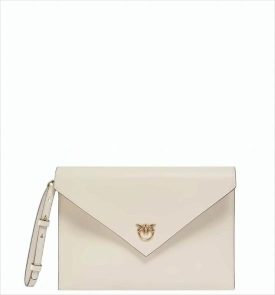 25FW 핑코 클러치/파우치 104820 A0F1 Z14Q White