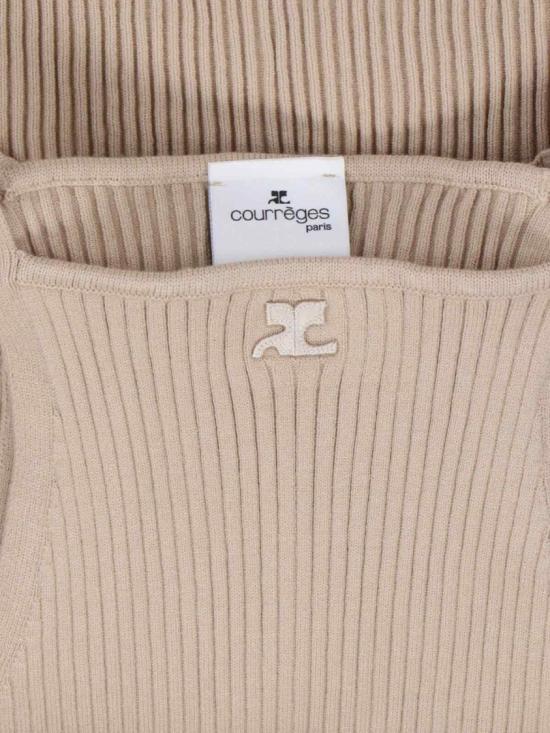 26SS 쿠레쥬 포인티 립 니트 탱크탑 VESMTO042FI00011054 Neutrals - COURREGES
