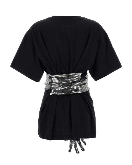 26SS MM6 메종마르지엘라 반팔 티셔츠 1324131 Black - MM6 MAISON MARGIELA