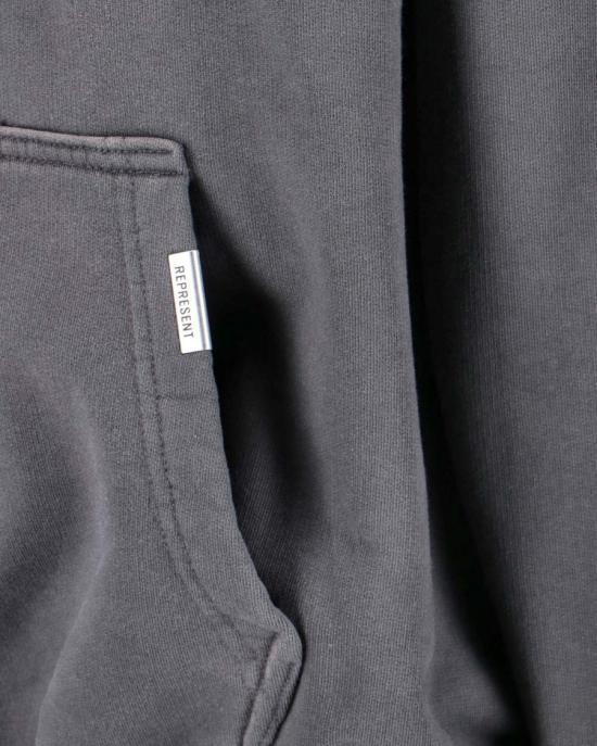 26SS 리프레젠트 후드 티셔츠 682325 Grey - REPRESENT