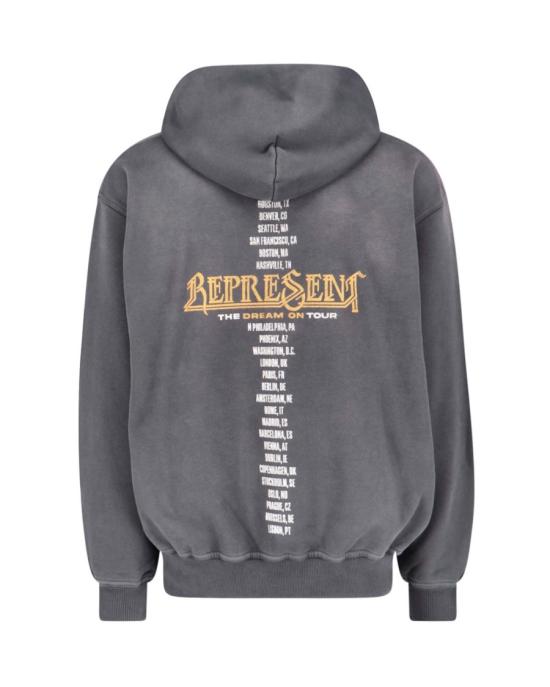 26SS 리프레젠트 후드 티셔츠 682325 Grey - REPRESENT