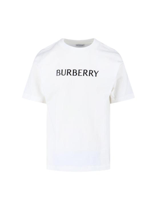 26SS 버버리 로고 코튼 티셔츠 8122389B7078 White