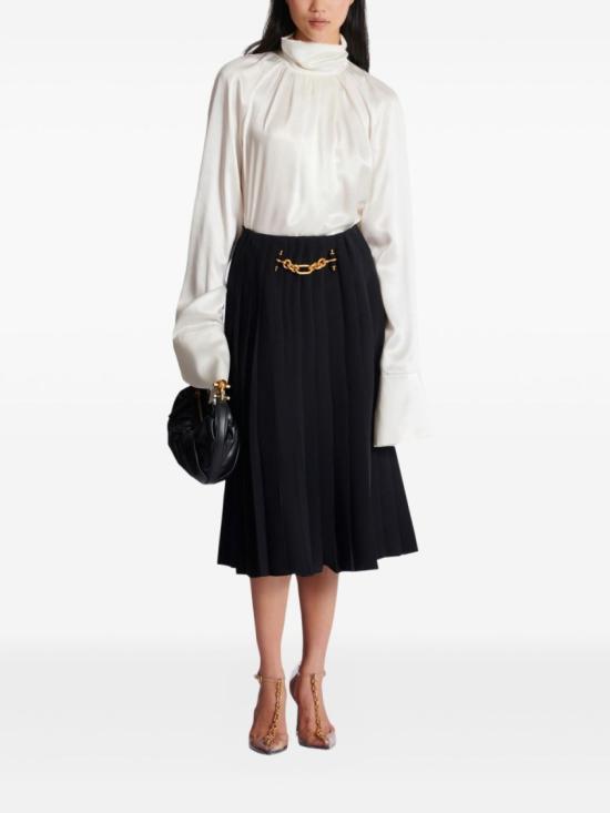 26SS 발망 블라우스 GF1IL150SE95 0FA White - BALMAIN