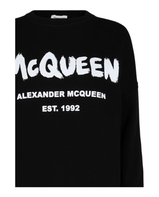  알렉산더 맥퀸 긴팔 티셔츠 659975 QZAD5 0520 00008 38 Black - ALEXANDER MCQUEEN