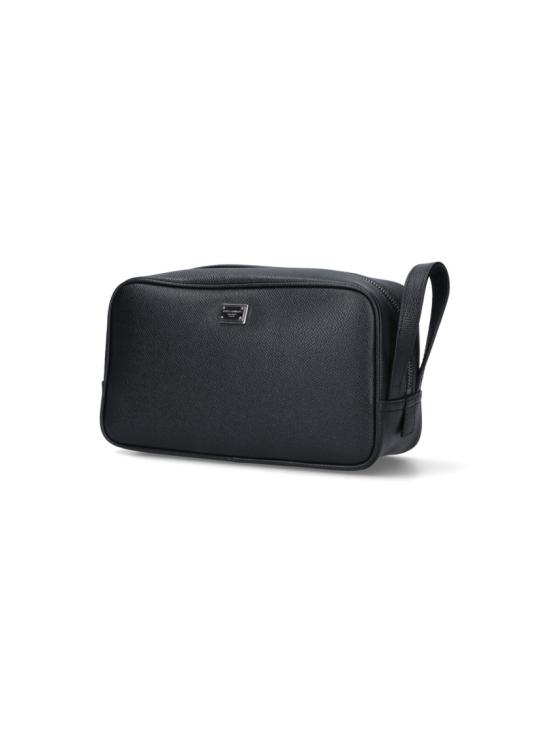 26SS 돌체앤가바나 Sicily calfskin necessaire 파우치 BT3310 BG66280999 Black - DOLCE & GABBANA