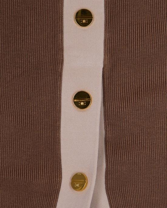 26SS 엘리자베타프랜치 민소매 티셔츠 4608467 Brown - ELISABETTA FRANCHI