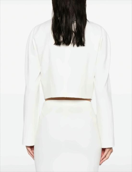 25FW 핑코 자켓 105784 A24C Z05 White - PINKO