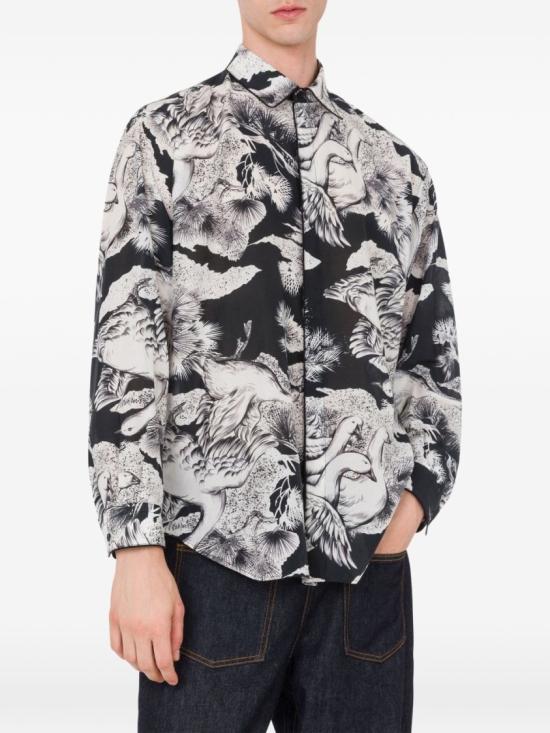 26SS 모스키노 긴팔 셔츠 V0203 0261 1555 White - MOSCHINO