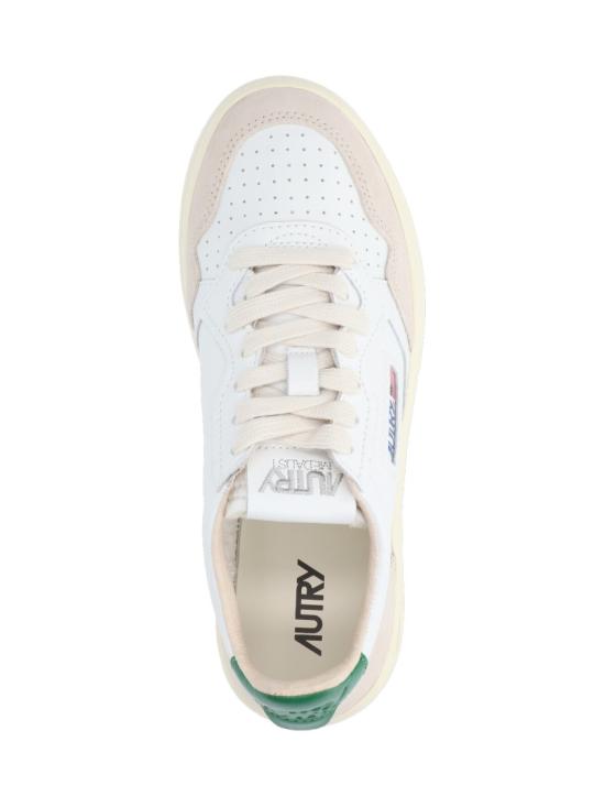 26SS 오트리 메달리스트 로우 레더 스니커즈 AULWLS23 White - AUTRY