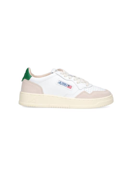 26SS 오트리 메달리스트 로우 레더 스니커즈 AULWLS23 White