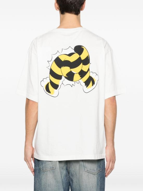 26SS 겐조 Wild Tiger 오버사이즈 티셔츠 FG55TS4034SG 02 White - KENZO