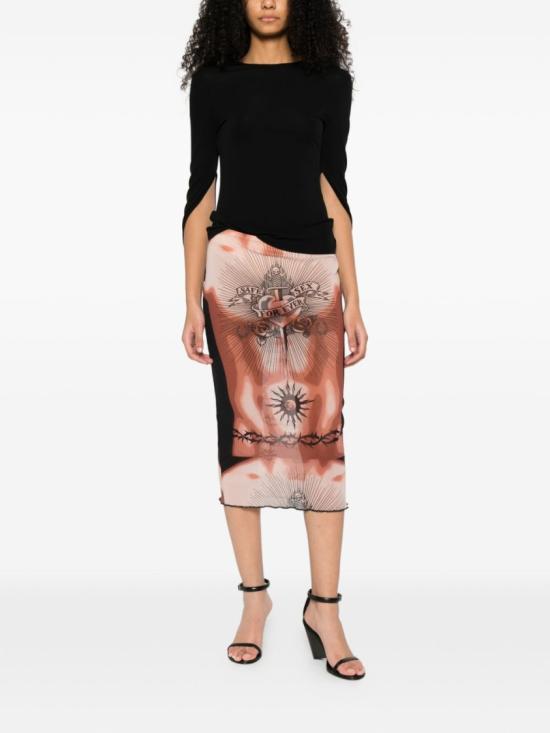 26SS 장 폴 고티에 롱 스커트 SK044 M026P 636000 Pink - JEAN PAUL GAULTIER