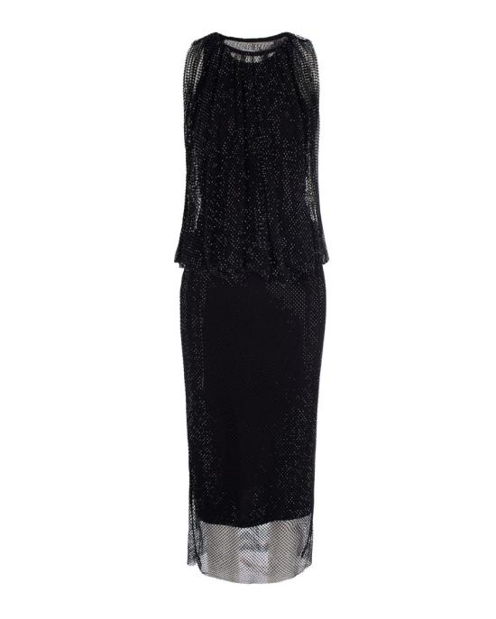 26SS 스포트막스 롱 원피스 636 Black