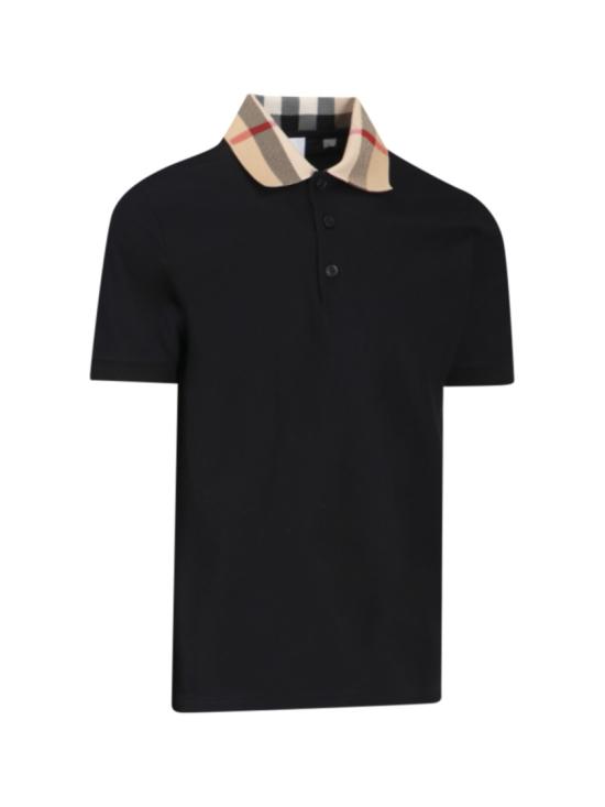 26SS 버버리 코튼 폴로 셔츠 8071620A1189 Black - BURBERRY