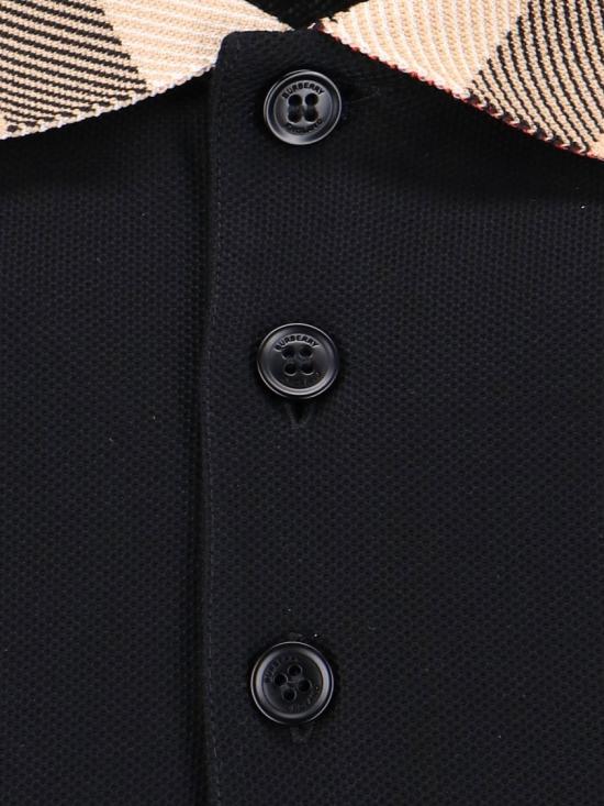 26SS 버버리 코튼 폴로 셔츠 8071620A1189 Black - BURBERRY