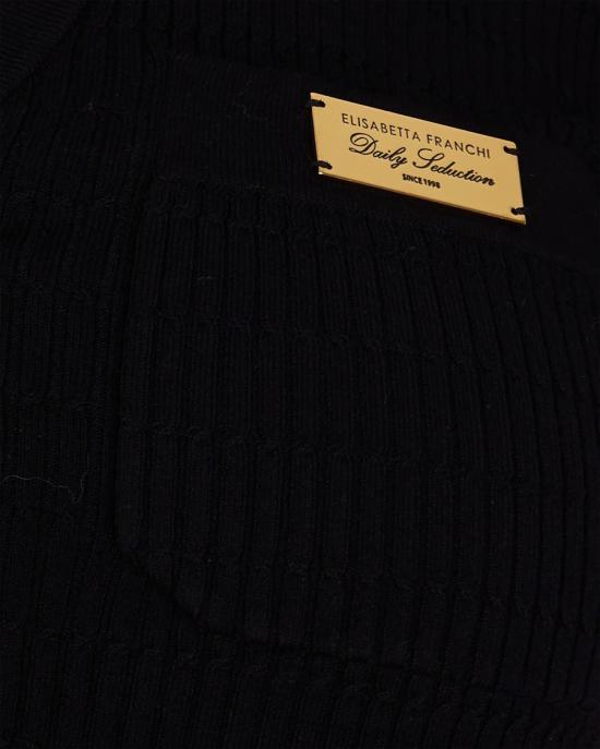 26SS 엘리자베타프랜치 스웨터 2787613 Black - ELISABETTA FRANCHI