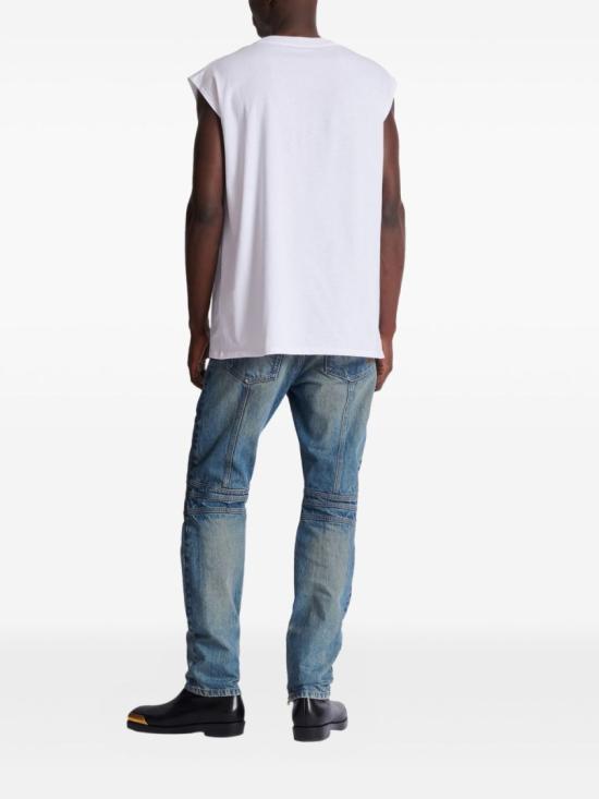 26SS 발망 반팔 티셔츠 GH1ED006GF46 GAB White - BALMAIN