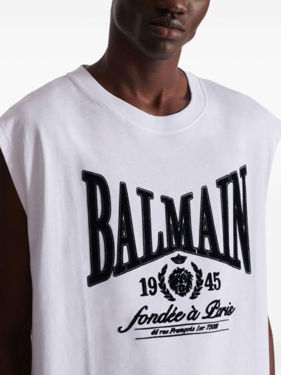 26SS 발망 반팔 티셔츠 GH1ED006GF46 GAB White - BALMAIN