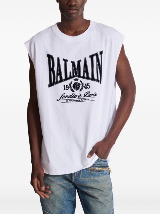 26SS 발망 반팔 티셔츠 GH1ED006GF46 GAB White - BALMAIN