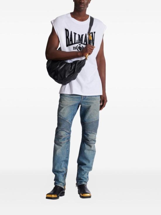26SS 발망 반팔 티셔츠 GH1ED006GF46 GAB White - BALMAIN