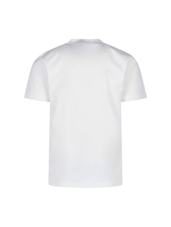 26SS 버버리 EKD 자수 코튼 티셔츠 8121704B7347 White - BURBERRY