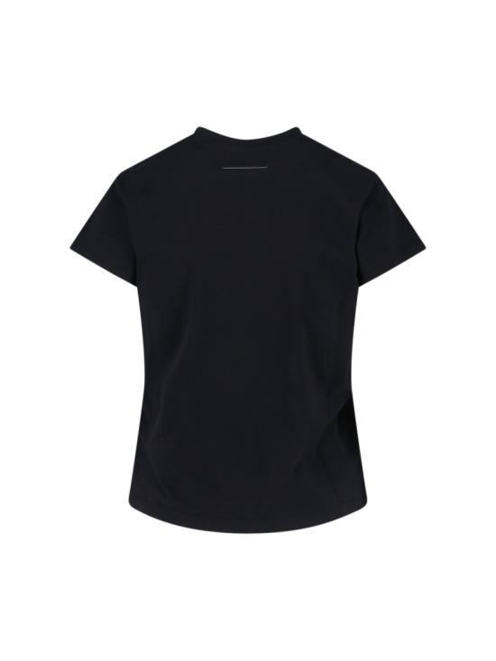 26SS MM6 메종마르지엘라 뉴메릭 코튼 저지 티셔츠 S52GC0327 M20170900 Black - MM6 MAISON MARGIELA