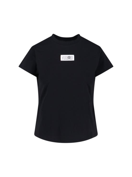 26SS MM6 메종마르지엘라 뉴메릭 코튼 저지 티셔츠 S52GC0327 M20170900 Black