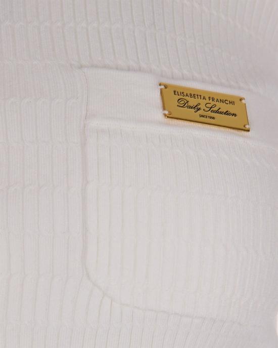 26SS 엘리자베타프랜치 가디건 2057265 White - ELISABETTA FRANCHI