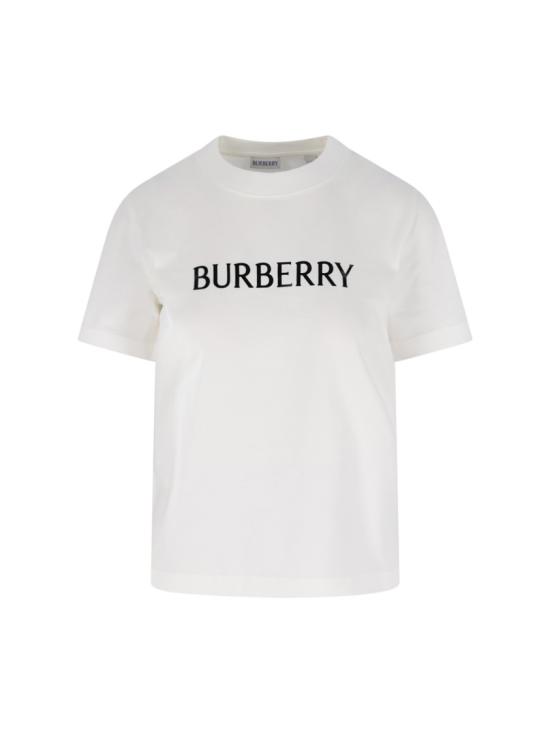 26SS 버버리 로고 코튼 티셔츠 8118978B7078 White