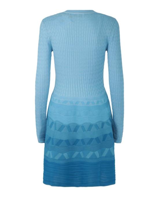  엠 미쏘니 미디 원피스 S24UG1P BK01HN S72OT 40889 L Blue - M MISSONI