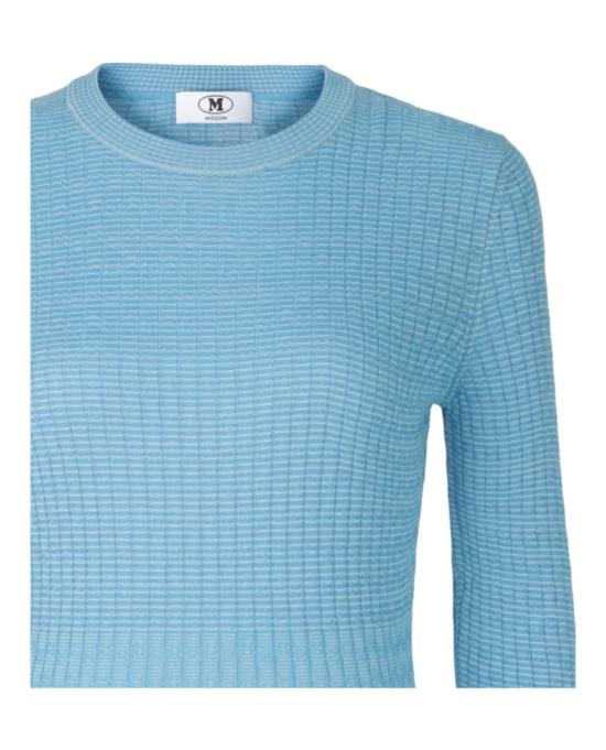  엠 미쏘니 미디 원피스 S24UG1P BK01HN S72OT 40889 L Blue - M MISSONI