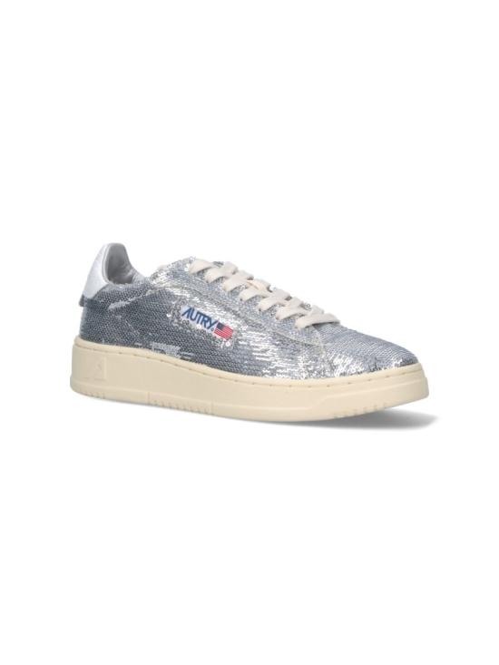 25FW 오트리 달라스 로우 고트스킨 스니커즈 ADLWTI05 Silver - AUTRY