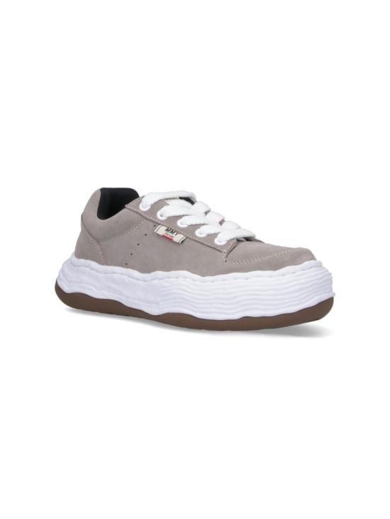 25FW 메종 미하라 야스히로 올리버 OG 솔 스웨이드 로우탑 스니커즈 A15FW702GRAY Grey - MAISON MIHARA YASUHIRO