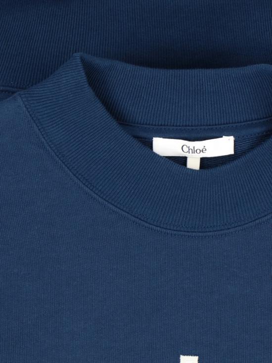 26SS 끌로에 긴팔 티셔츠 24AJH121924C6 Blue - CHLOE