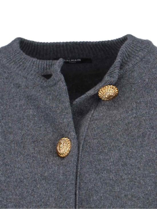 26SS 발망 가디건 GF1KL270KI879AY Grey - BALMAIN