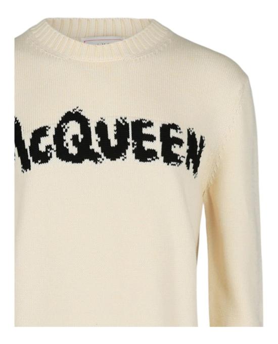  알렉산더 맥퀸 스웨터 626454 Q1WZL 9227 10012 L Neutrals - ALEXANDER MCQUEEN