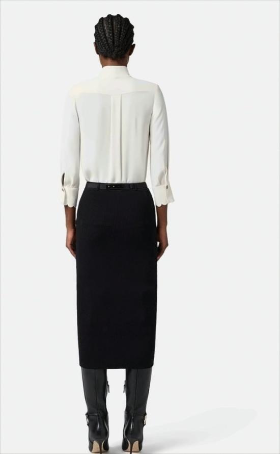 25FW 엘리자베타프랜치 반팔 티셔츠 CA08956E2 DZ9 White - ELISABETTA FRANCHI