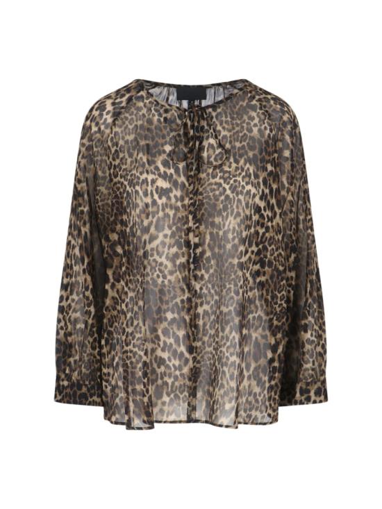 26SS 닐리로탄 블라우스 561 W1722VINTAGE LEOPARD PRINT Brown