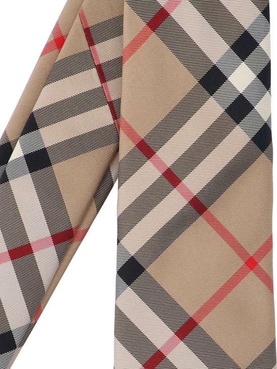 26SS 버버리 체크 실크 타이 8011693A7026 Neutrals - BURBERRY