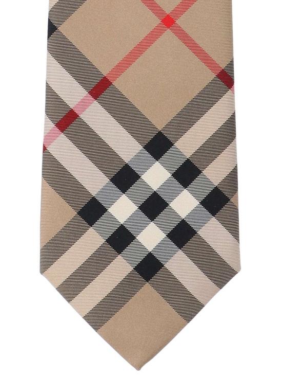 26SS 버버리 체크 실크 타이 8011693A7026 Neutrals - BURBERRY