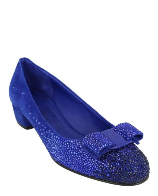 살바토레 페라가모 힐/펌프스 01F609 763697 1B 40045 9 Blue - SALVATORE FERRAGAMO
