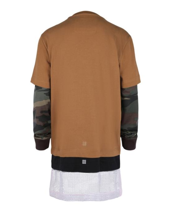  지방시 반팔 티셔츠 BM71K7 3YGS 960 90006 L Brown - GIVENCHY