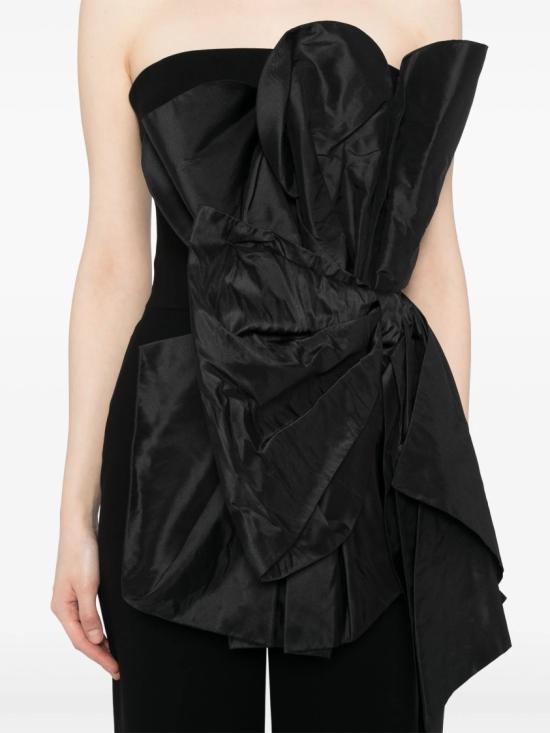  사이드 코베이시 점프수트 볼륨감 있는 드레이프 물라쥬 - SAIID KOBEISY