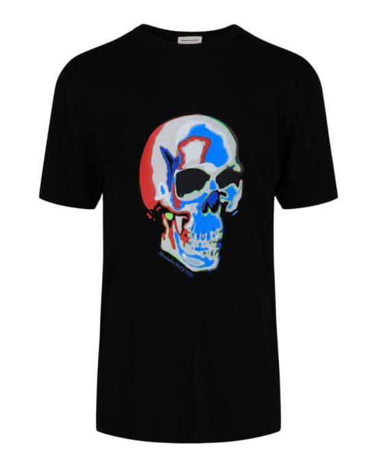  알렉산더 맥퀸 반팔 티셔츠 750661 QVZ11 0901 00006 M Black
