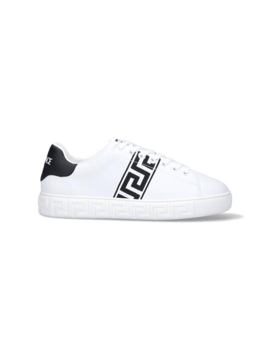 26SS 베르사체 그레카 로고 스니커즈 1014460 1A007762W020 White