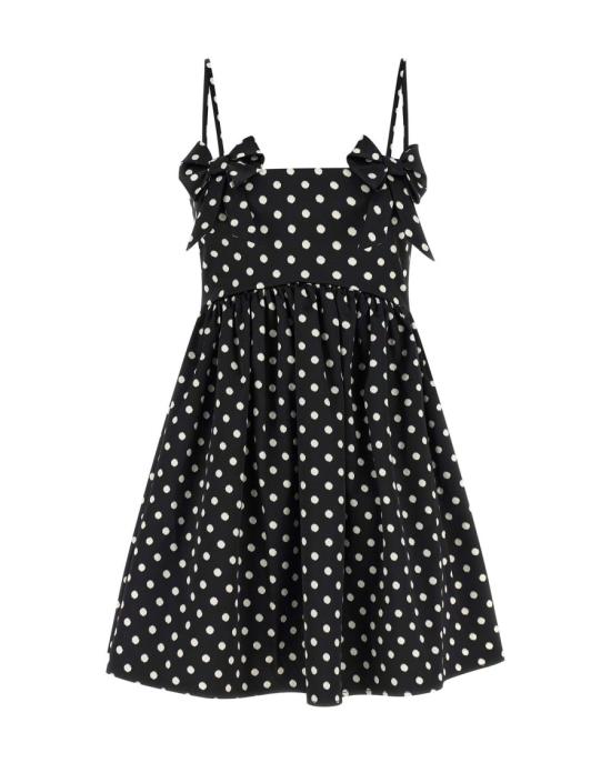 26SS 가니 미디 원피스 5714294 Black