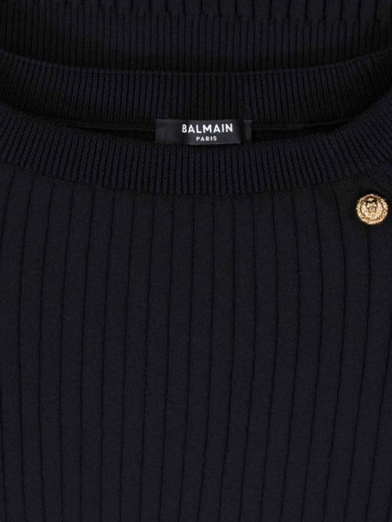 26SS 발망 스웨터 GF1ARA60KJ450PA Black - BALMAIN
