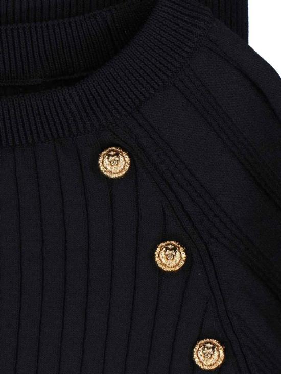 26SS 발망 스웨터 GF1ARA60KJ450PA Black - BALMAIN